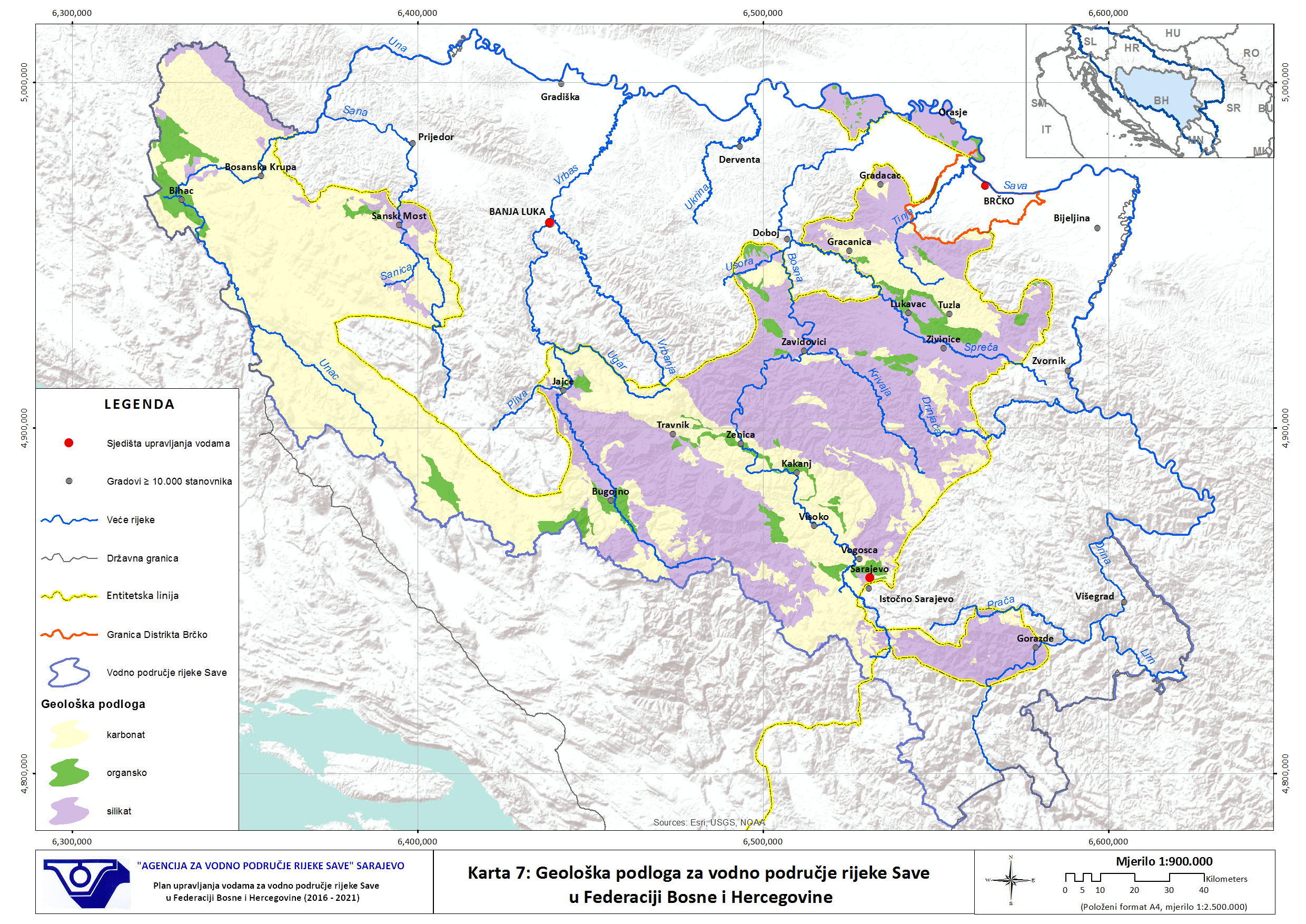 rijeke u bosni i hercegovini karta Karte rijeke u bosni i hercegovini karta