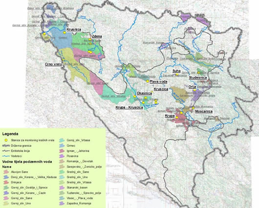 Automatske stanice monitoringa podzemnih voda na vodnom području rijeke Save u FBiH